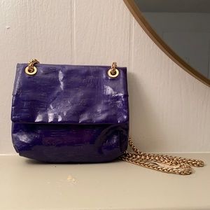 Elie Tahari Purple Mini Crossbody Bag